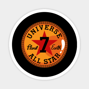 Universe 7 All Star Earth Tournament Of Power Anime Manga Logo Parody Magnet